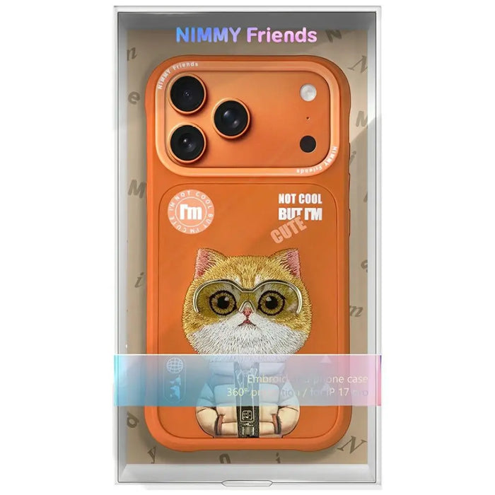 Калъф Nimmy Cool&Cute 2.0 с котка за iPhone 17 Pro Max