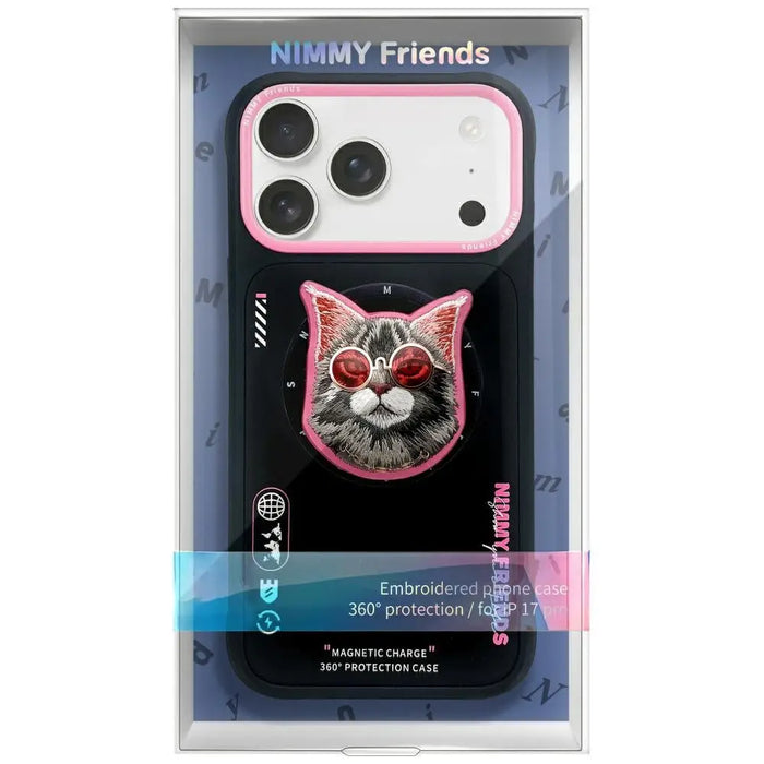 Калъф Nimmy Glasses Cool Cat MagSafe за iPhone 17 Pro Max