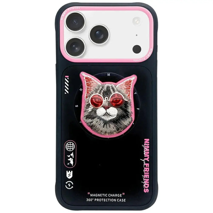 Калъф Nimmy Glasses Cool Cat MagSafe за iPhone 17 Pro Max