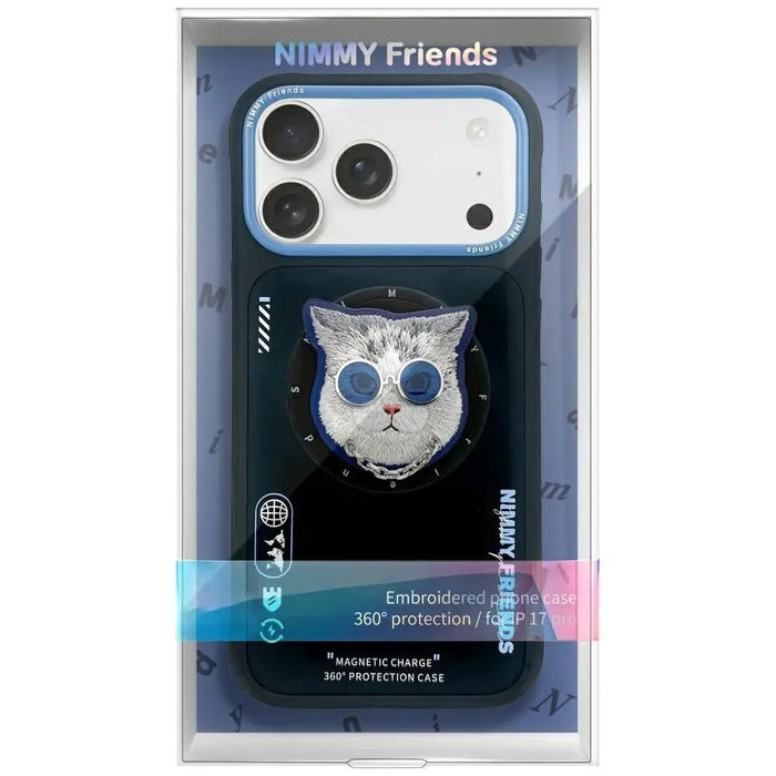 Калъф Nimmy Glasses Cool Cat MagSafe за iPhone 17 Pro Max