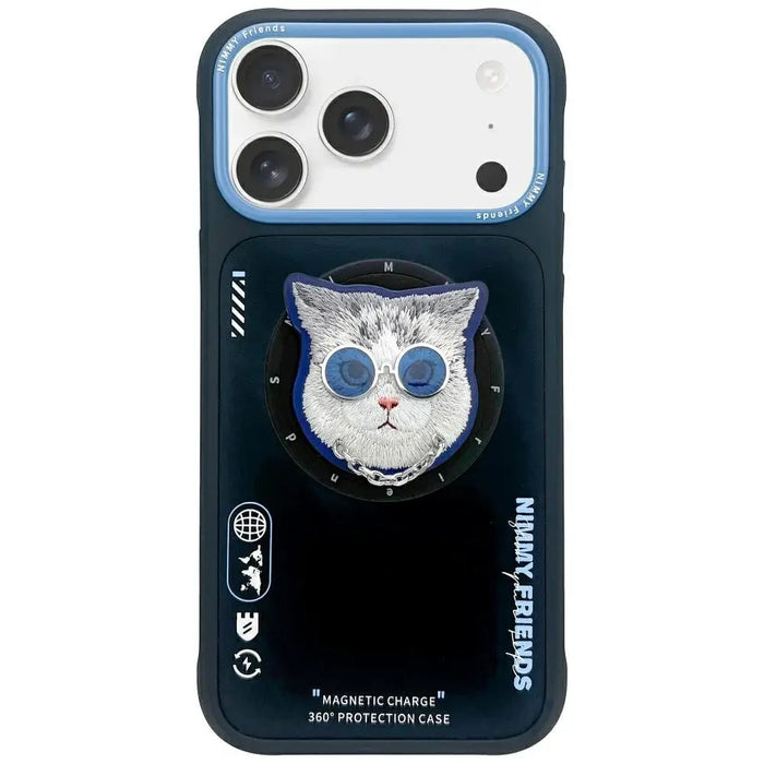 Калъф Nimmy Glasses Cool Cat MagSafe за iPhone 17 Pro Max