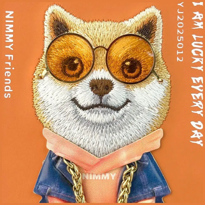 Калъф Nimmy Glasses Cool Dog за iPhone 17 Pro Max - оранжев