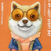 Калъф Nimmy Glasses Cool Dog за iPhone 17 Pro Max - оранжев