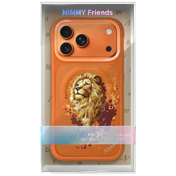 Калъф Nimmy Lew MagSafe за iPhone 17 Pro Max - оранжев