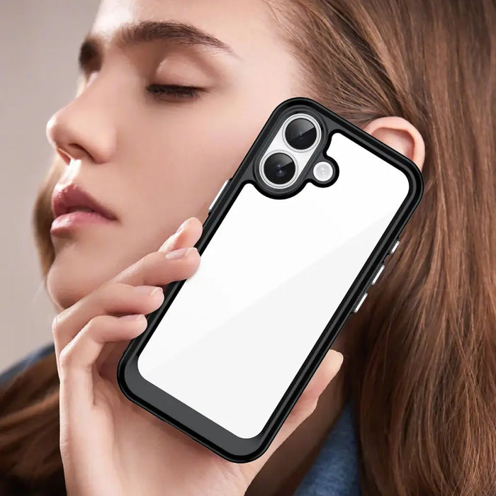 Калъф Outer Space за iPhone 17 - черен прозрачен