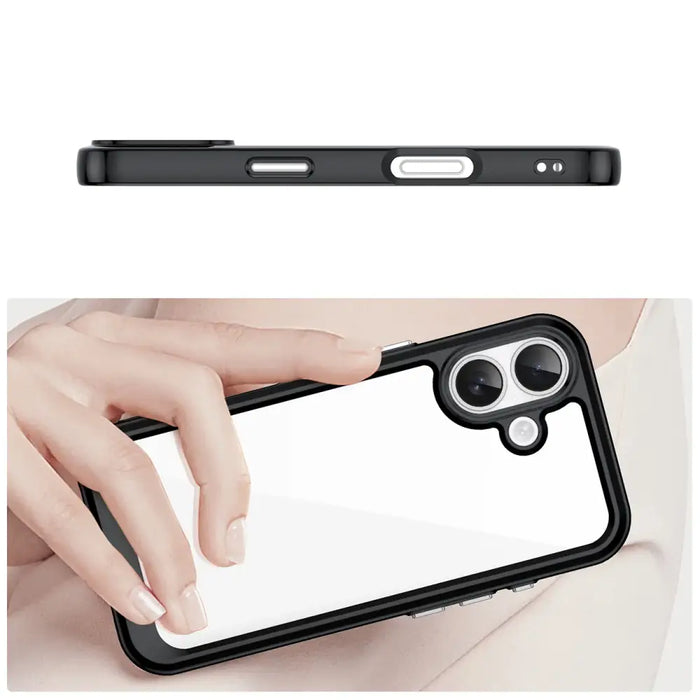 Калъф Outer Space за iPhone 17 - черен прозрачен