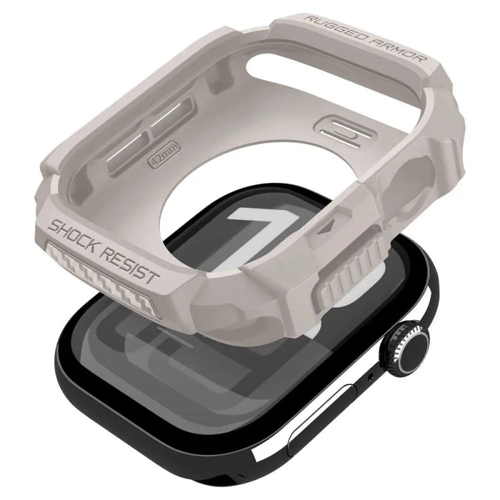Калъф Spigen Rugged Armor за Apple Watch 42 мм - бежов
