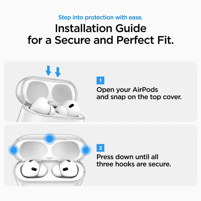 Калъф Spigen с течни кристали за AirPods Pro 3 - прозрачен