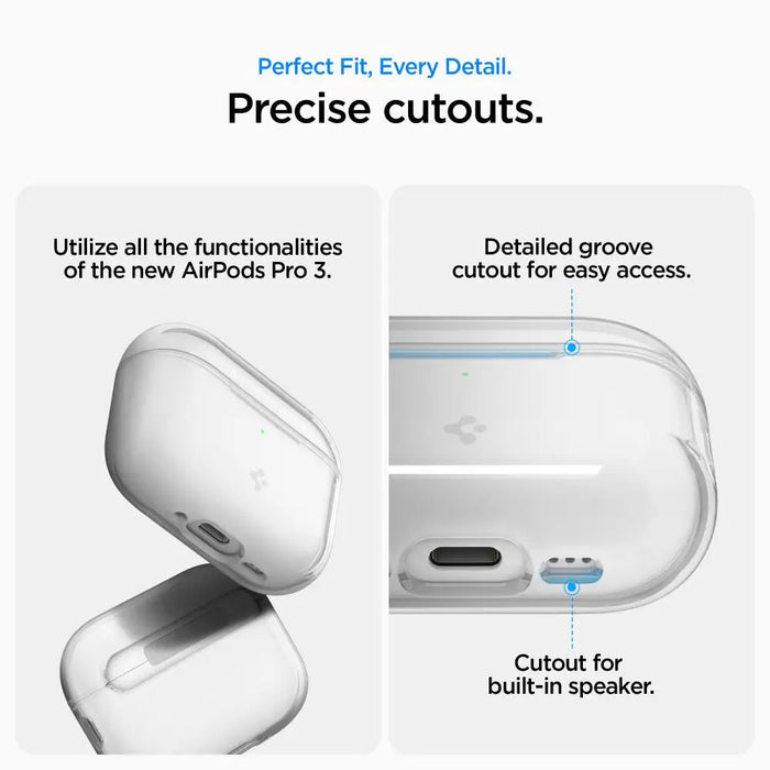 Калъф Spigen с течни кристали за AirPods Pro 3 - прозрачен