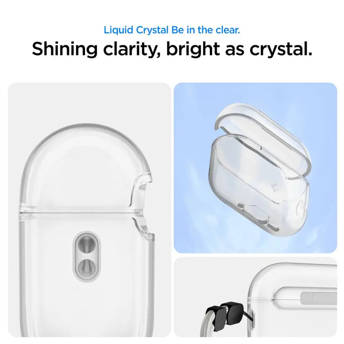 Калъф Spigen с течни кристали за AirPods Pro 3 - прозрачен