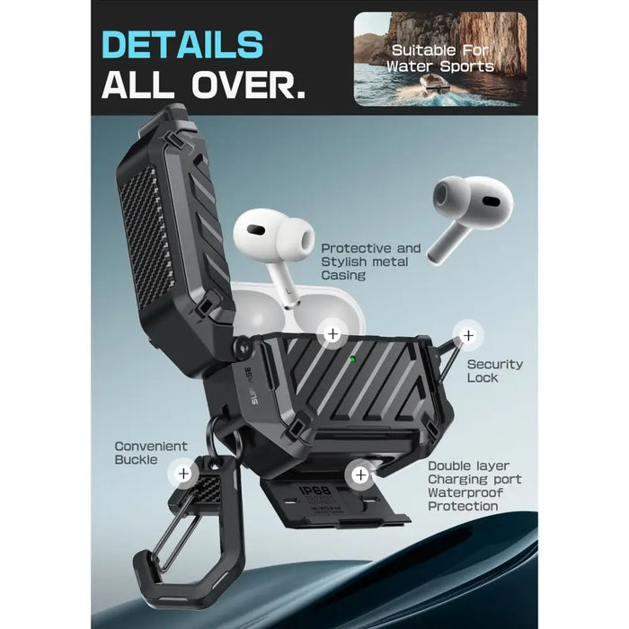 Калъф Supcase Unicorn Beetle Pro MagSafe IP68 за AirPods