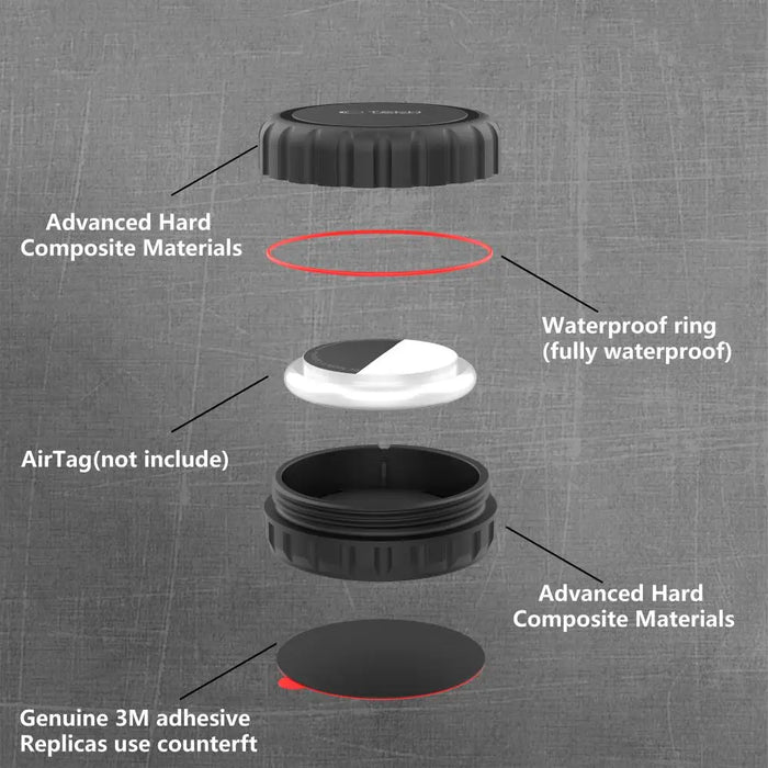 Калъф Tech-Protect 3M за Apple AirTag 1/2 - черен