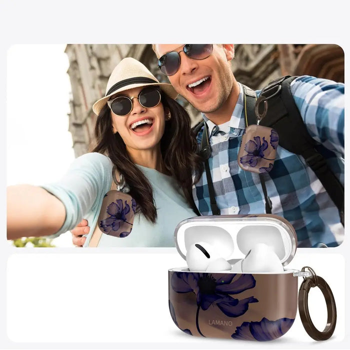 Калъф Tech-Protect Lamano за AirPods 3 Pro - кафяв и лилав