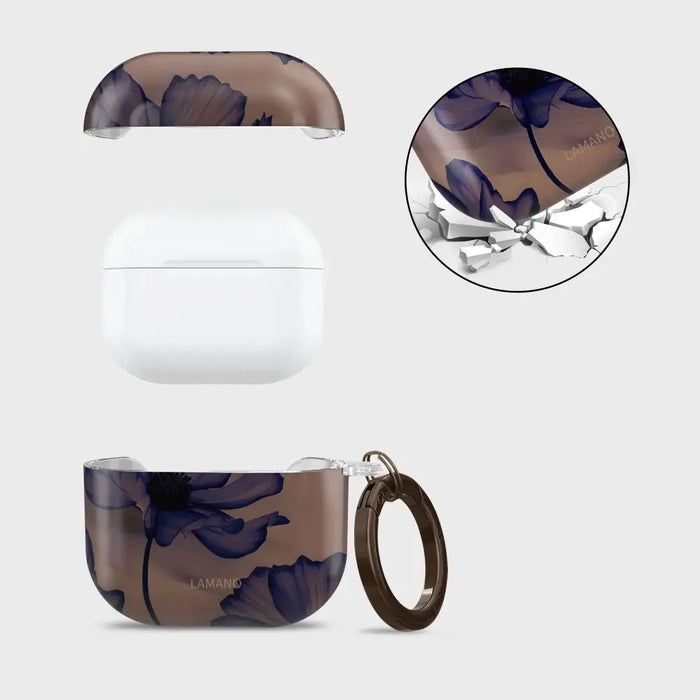 Калъф Tech-Protect Lamano за AirPods 4 - кафяв и лилав