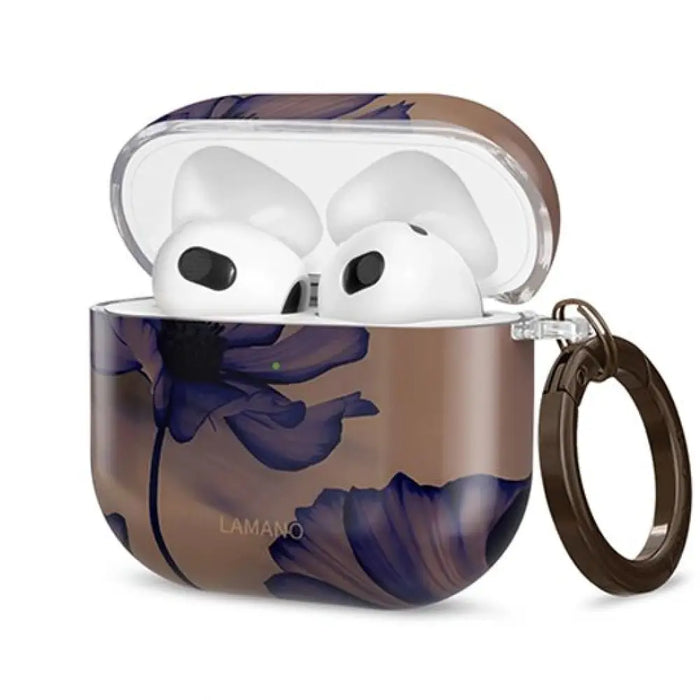 Калъф Tech-Protect Lamano за AirPods 4 - кафяв и лилав