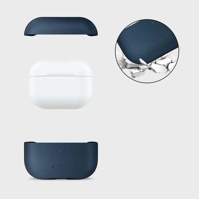 Калъф Tech-Protect NaturalFit за AirPods Pro 3 - тъмносин
