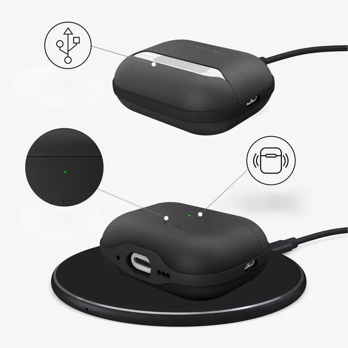 Калъф Tech-Protect NaturalFit за AirPods Pro 3 - черен