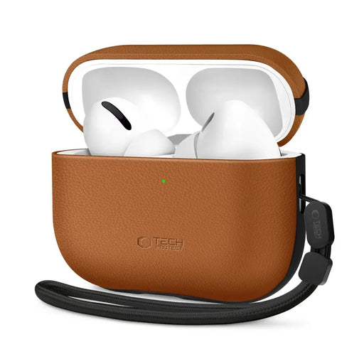 Калъф Tech-Protect NaturalFit за AirPods Pro 3 - кафяв