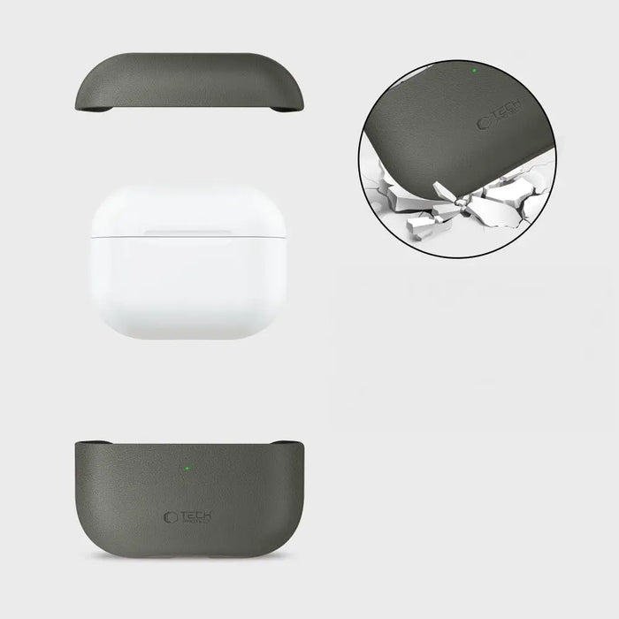 Калъф Tech-Protect NaturalFit за AirPods Pro 3 - зелен