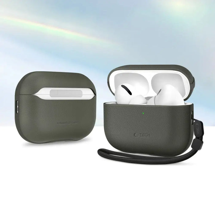 Калъф Tech-Protect NaturalFit за AirPods Pro 3 - зелен