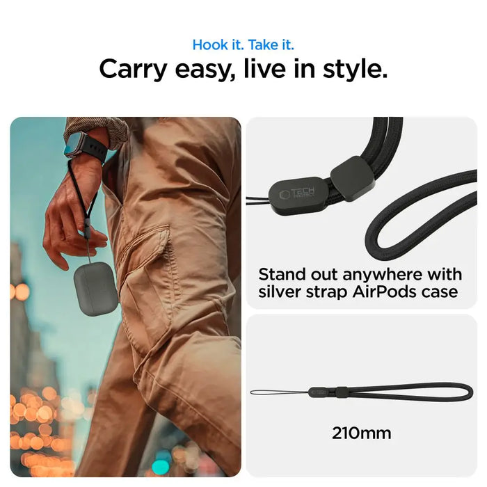 Калъф Tech-Protect NaturalFit за AirPods Pro 3 - зелен