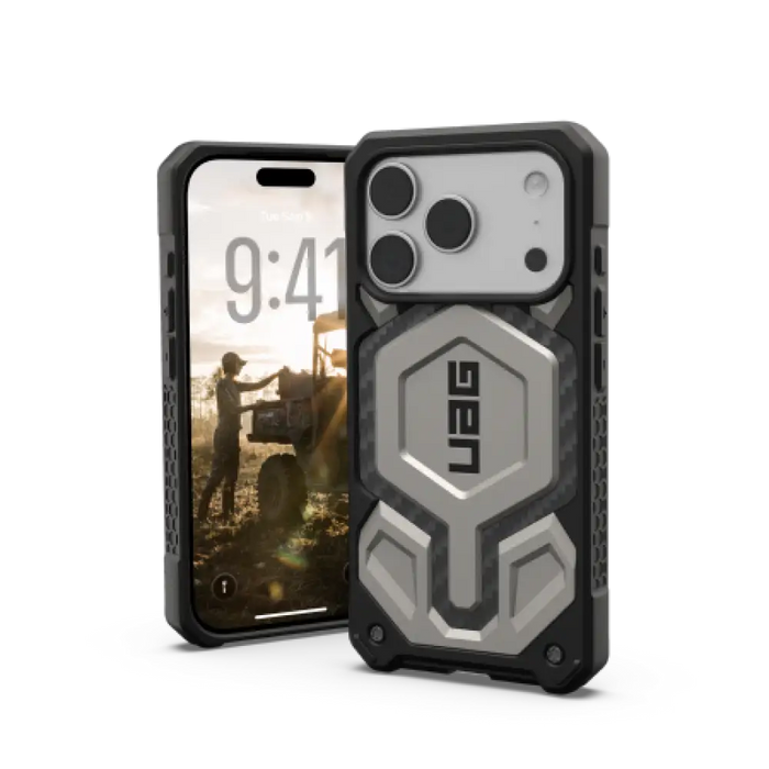 Калъф UAG Monarch Pro MagSafe за iPhone 17 Pro - титанов