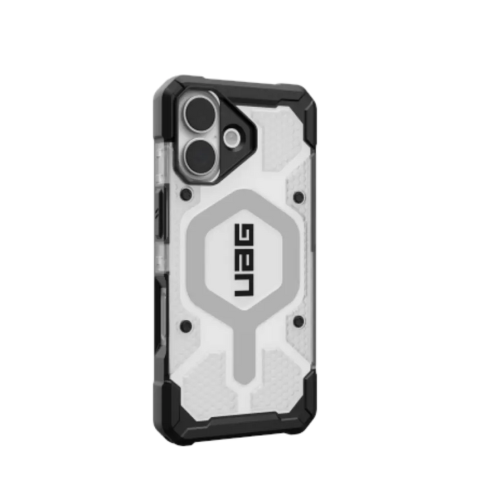 Калъф UAG Pathfinder Clear MagSafe за iPhone 17 - бял и сив