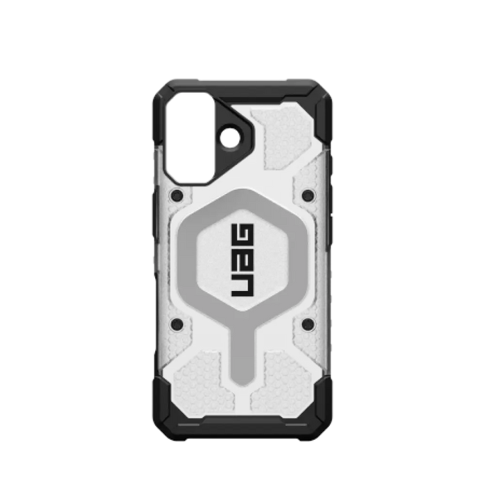 Калъф UAG Pathfinder Clear MagSafe за iPhone 17 - бял и сив