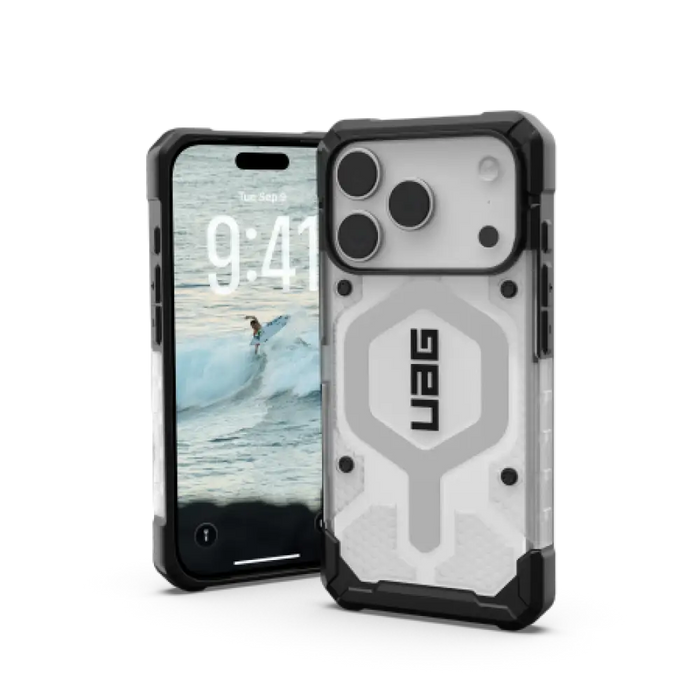 Калъф UAG Pathfinder Clear MagSafe за iPhone 17 Pro - бял