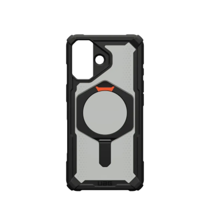 Калъф UAG Plasma XTE MagSafe за iPhone 17 - черен и оранжев