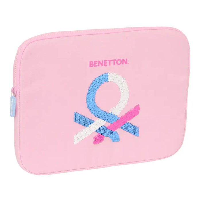 Калъф за каптоп Benetton Pink Розов 15,6’’ 39,5 x 27,5 x