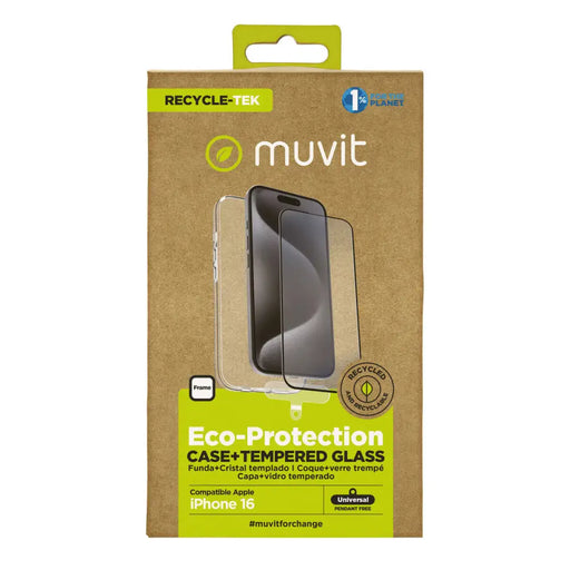 Калъф за мобилен телефон и протектор Muvit for Change