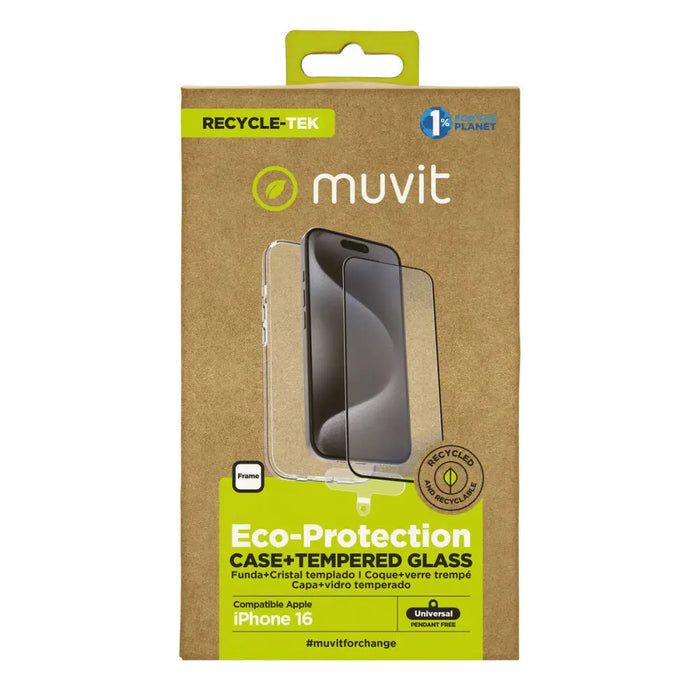 Калъф за мобилен телефон и протектор Muvit for Change