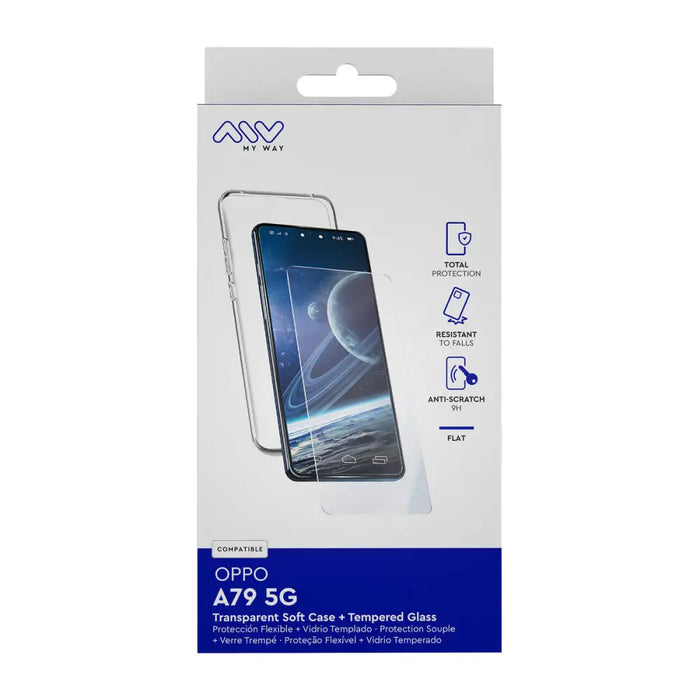 Калъф за мобилен телефон и протектор Myway A79 5G Oppo A73