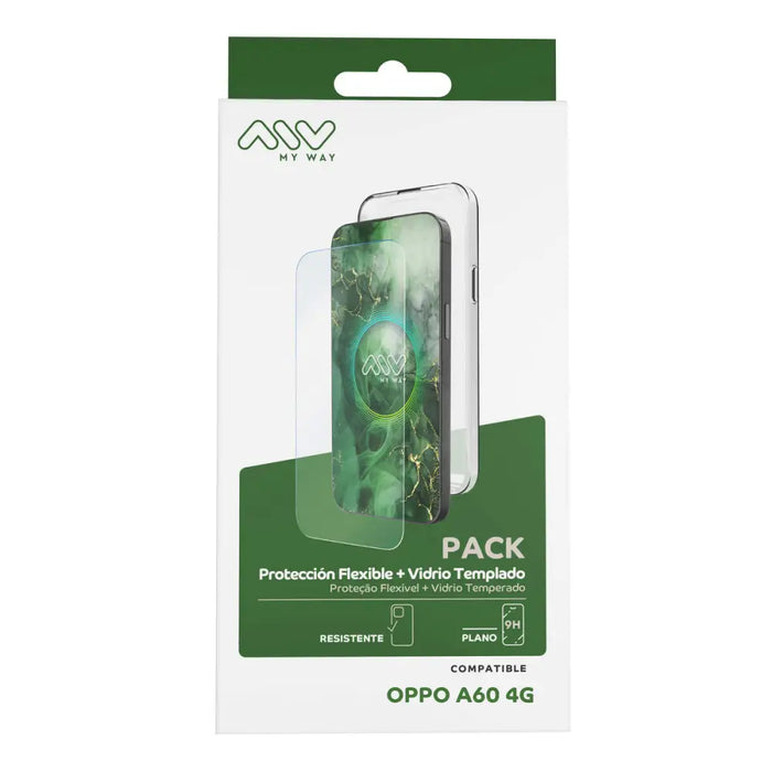 Калъф за мобилен телефон и протектор Myway Oppo A60 4G Oppo
