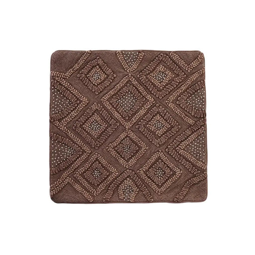 Калъфка за възглавница DKD Home Decor Кафяв Ромб 50 x 1 x