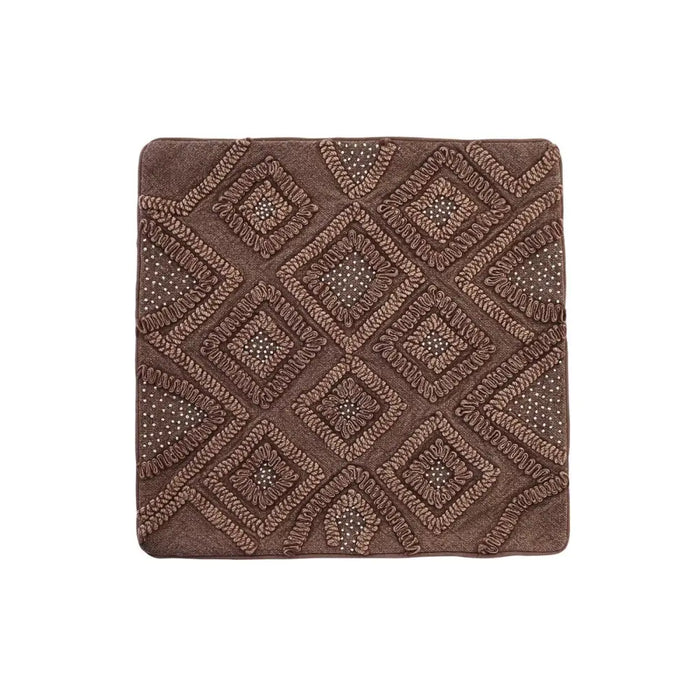 Калъфка за възглавница DKD Home Decor Кафяв Ромб 50 x 1 x
