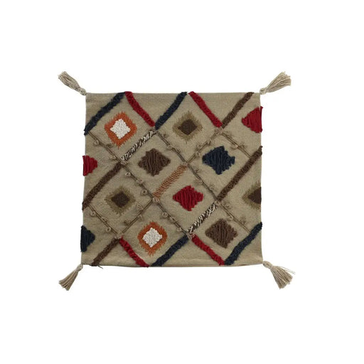 Калъфка за възглавница DKD Home Decor Многоцветен Ресни 50