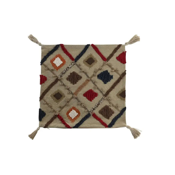 Калъфка за възглавница DKD Home Decor Многоцветен Ресни 50