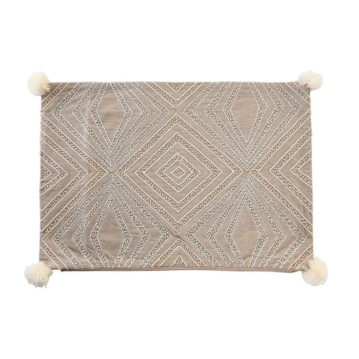 Калъфка за възглавница DKD Home Decor 60 x 1 x 40 cm Сив