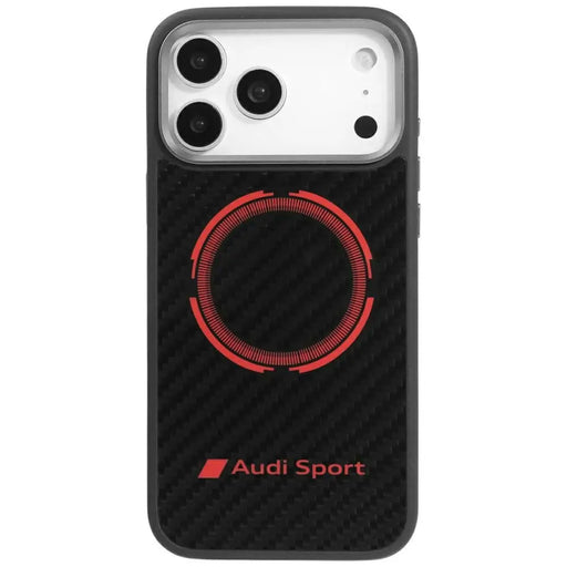 Калъф Audi RSQ Carbon Fiber Sport Red Circle MagSafe