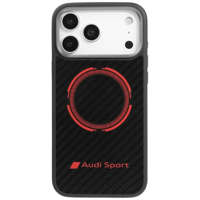 Калъф Audi RSQ Carbon Fiber Sport Red Circle MagSafe