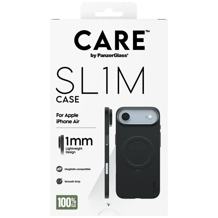 Калъф CARE от PanzerGlass SL1M MagSafe за iPhone Air - черен