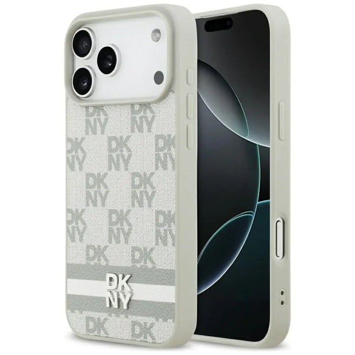 Калъф DKNY Checkered with Printed Stripes за iPhone 17 Pro