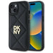 Калъф DKNY Quilted Stack Logo iPhone 14 - Черен