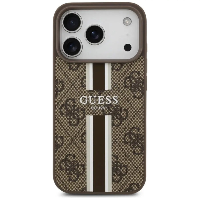 Калъф Guess 4G Printed Stripes MagSafe за iPhone 17 Pro