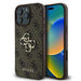 Калъф Guess 4G с голямо лого за iPhone 16 Pro Max - кафяв