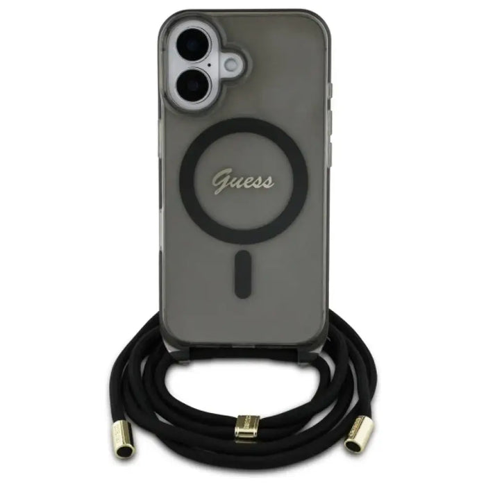 Калъф Guess Crossbody Cord Script MagSafe за iPhone 16