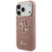 Калъф Guess Fixed Glitter Big 4G с метална рамка за iPhone