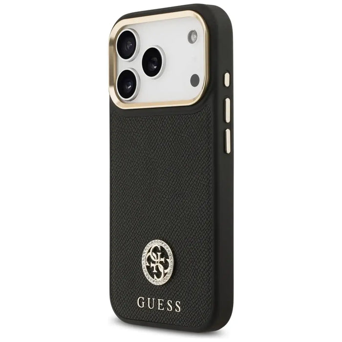 Калъф Guess Grained Strass Logo MagSafe за iPhone 17 Pro